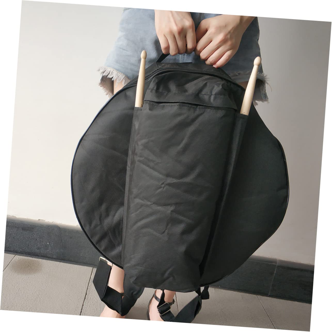 Levemolo Small Drum Bag Portable Small Drum Case Musical Instrument Carrying Backpack