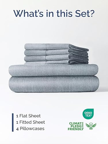 Miniatura 2 de Juego de sábanas extra profundas tamaño King, sábanas transpirables y refrescantes de 6 piezas, juego de sábanas de lujo para hotel, fácil ajuste,