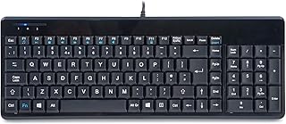 Perixx PERIBOARD-220H Wired USB Keyboard with 2 Hubs, Compact Size with Numeric Keypad, Black, UK Layout