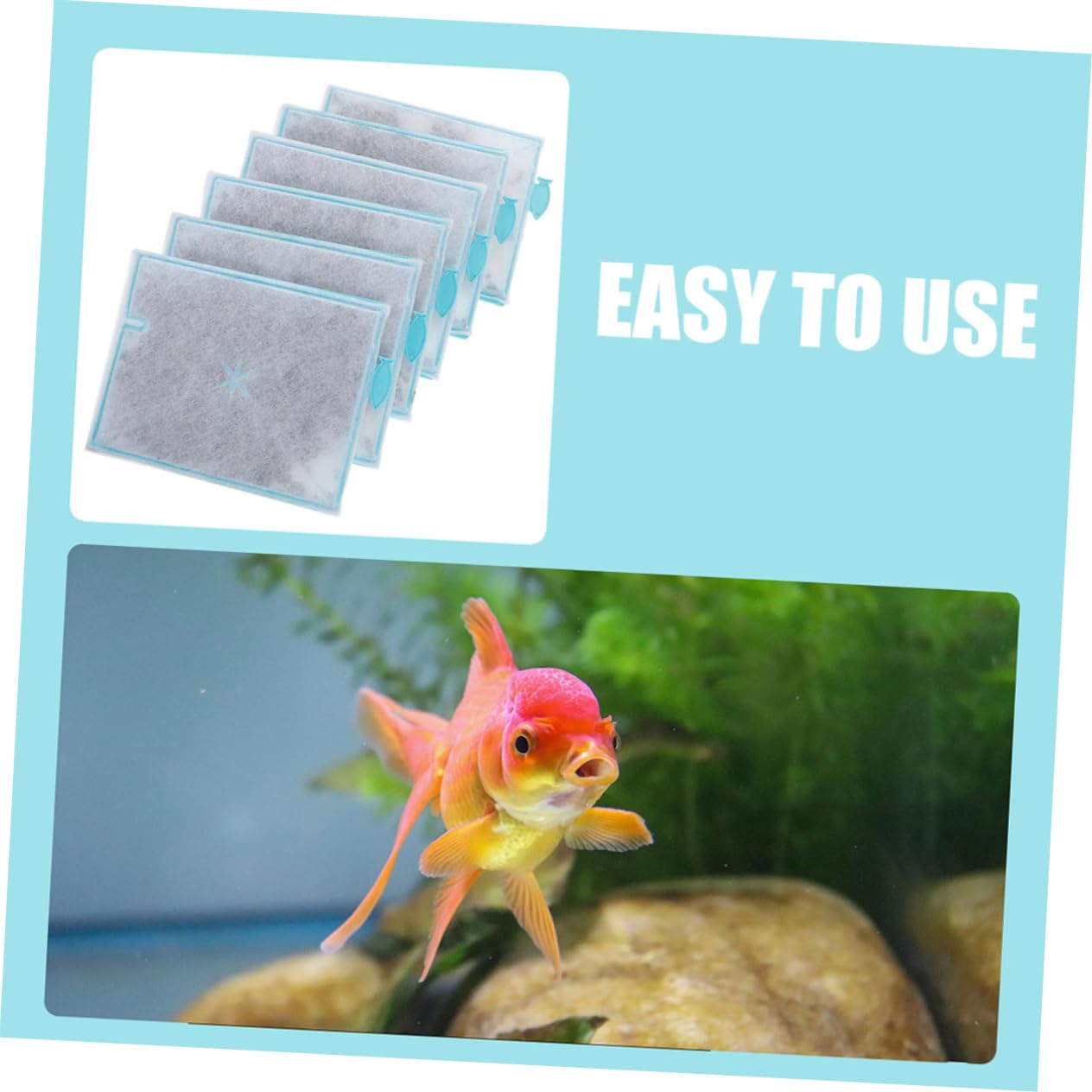 VANZACK 24piezas Almohadillas De Filtración De Algodón para Compatible Accesorios De Pecera para Purificación De Agua Filtración Efectiva y