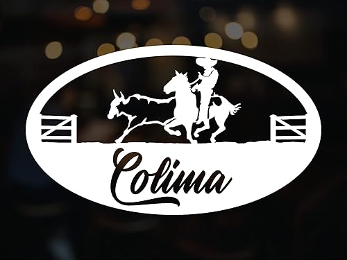 Miniatura 6 de Adhesivos de Veracruz de México Coleadero Charreada Rodeo para Carros Diseño Charro de México Calcomanias para Trocas y Carros (8 x 4.5 pulgadas,