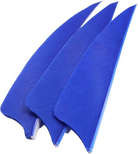 Miniatura 32 de Arrows - Plumas reales de 3 pulgadas con corte de escudo para cañas de tiro de caza DIY (paquete de 36)