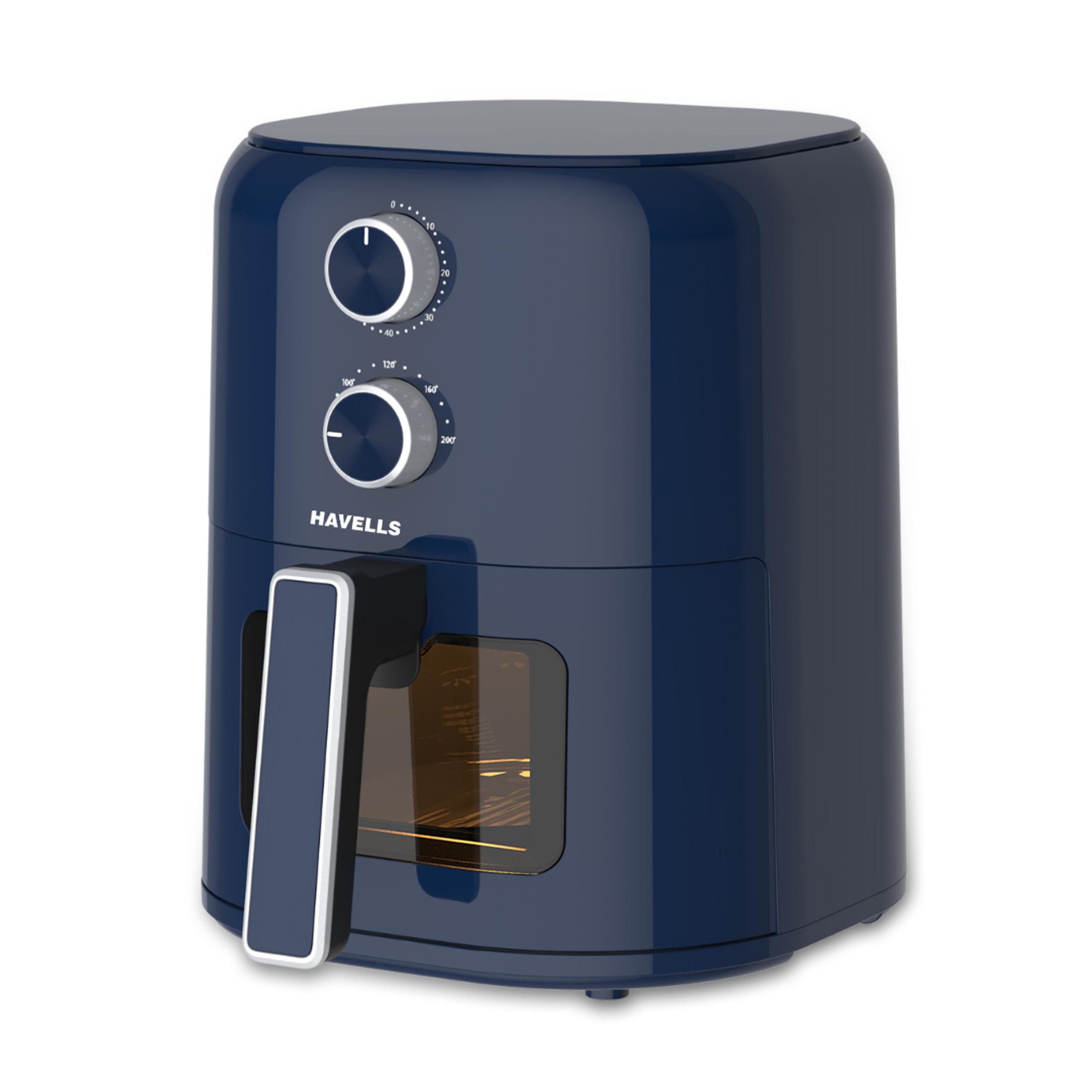 Havells Prolife Brio Air-Fryer 4.2 L | Aero Crisp Technology for Air Circulation | See Through Window | Non-Stick Silicon Coated Basket | Adjustable Temperature and Time (Blue)-image-2