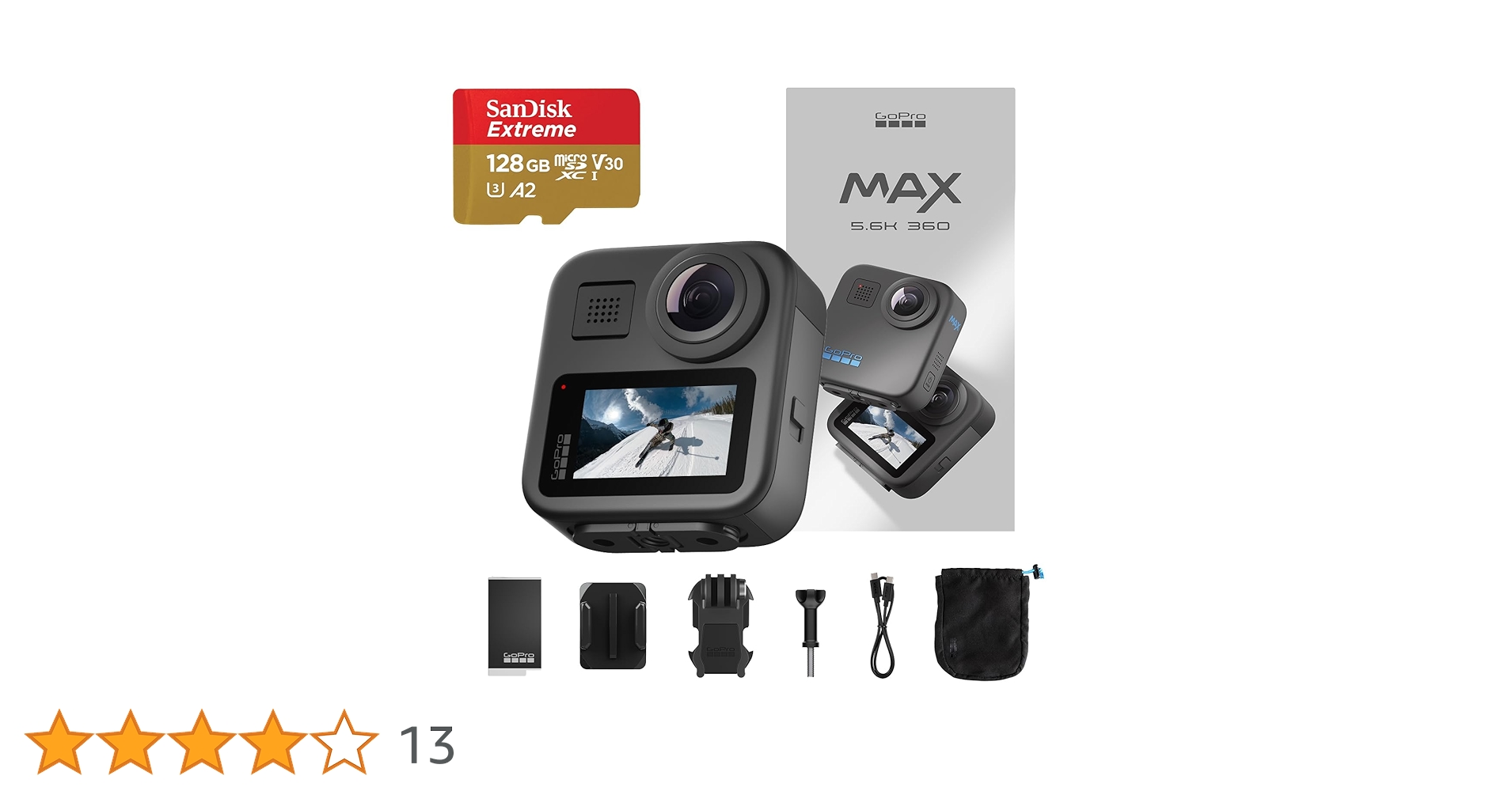 GoPro - 【国内正規品】新品・未開封品 GoPro MAX Amazon | GoPro公式限定 GoPro MAX + SDカード 360度カメラ 5.6K