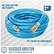 Güde 41407 Druckluft-Schlauch 13 mm/10 m (PVC Schlauch mit Gewebeeinlage, mit Schnellkupplung und Stecknippel)