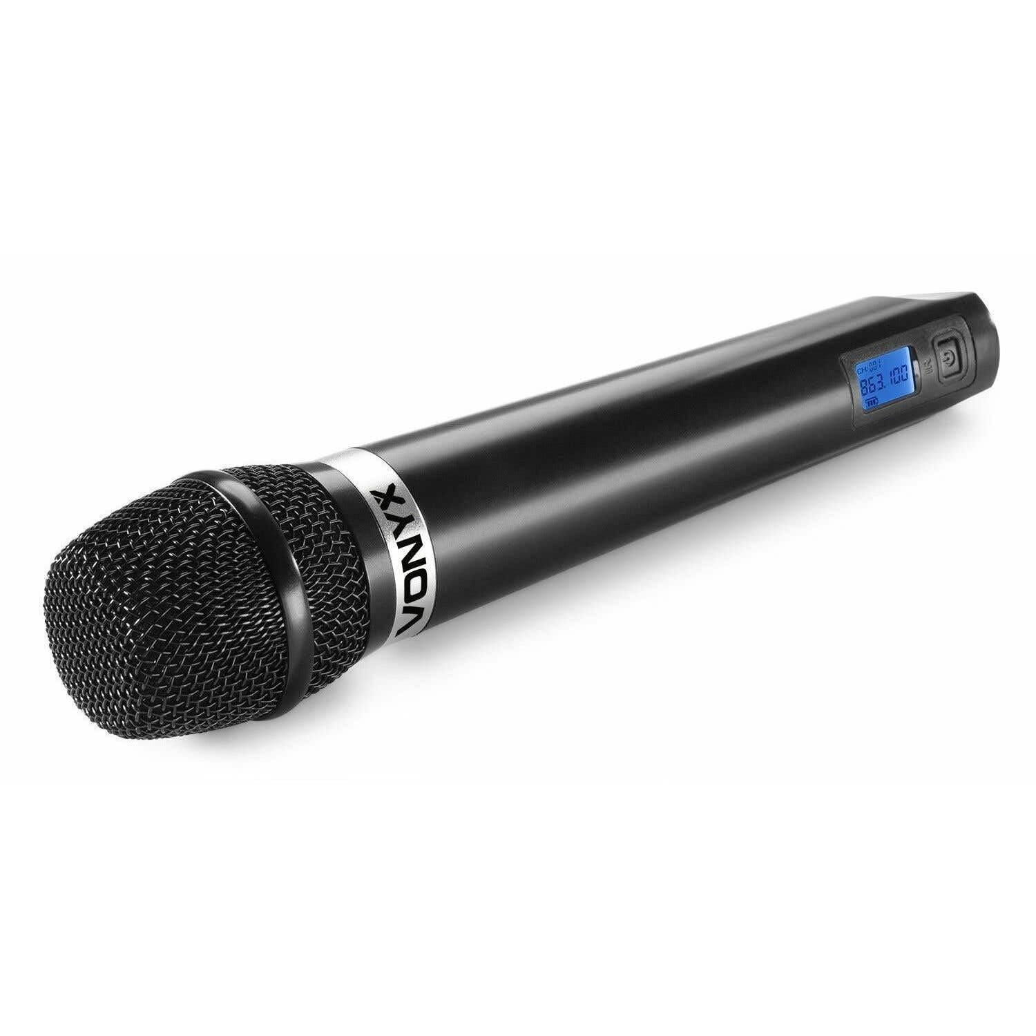 Vonyx WM62 2 kabellose Mikrofone und Empfänger - 16 UHF-Kanäle