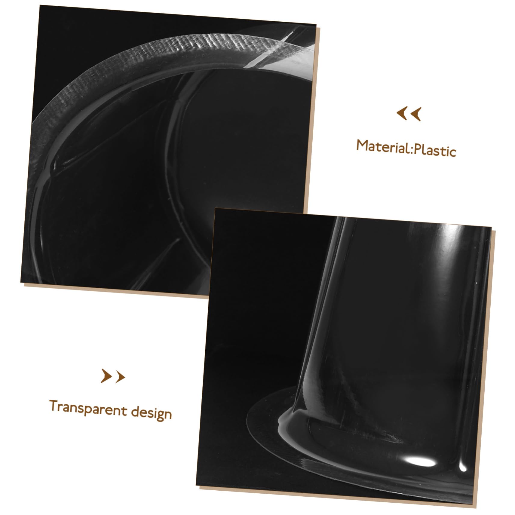 MAGICLULU Perchero para Gorras de Béisbol Transparente de Plástico 10piezas Inserción para Sombrero Visera 56-58Cm para Almacenamiento Fácil en Casa