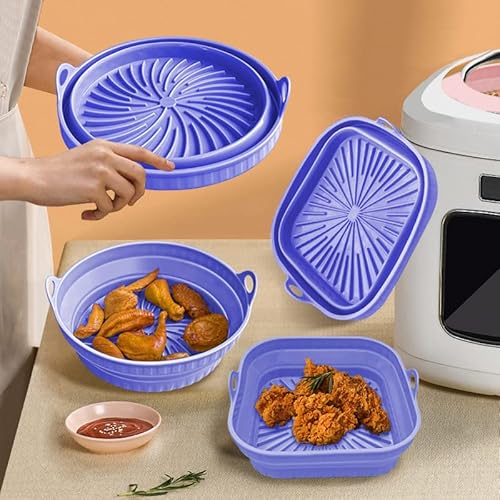Air Fryer Silicone Grill Pan?2023 Latest Model?, Collapsible Silicone