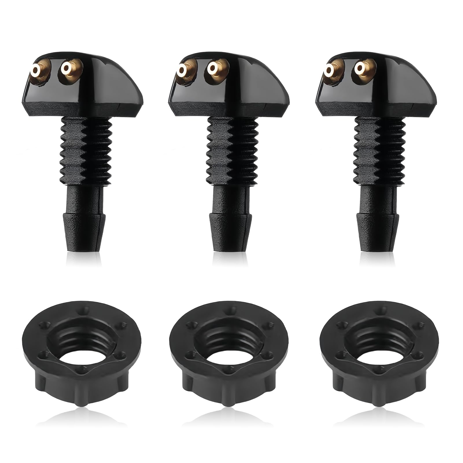 Kit 2 Ugelli Spruzzatori Per Lavavetri, Tergicristallo Anteriore Parabrezza Acqua Di Debuns 84601183 - Foto 6