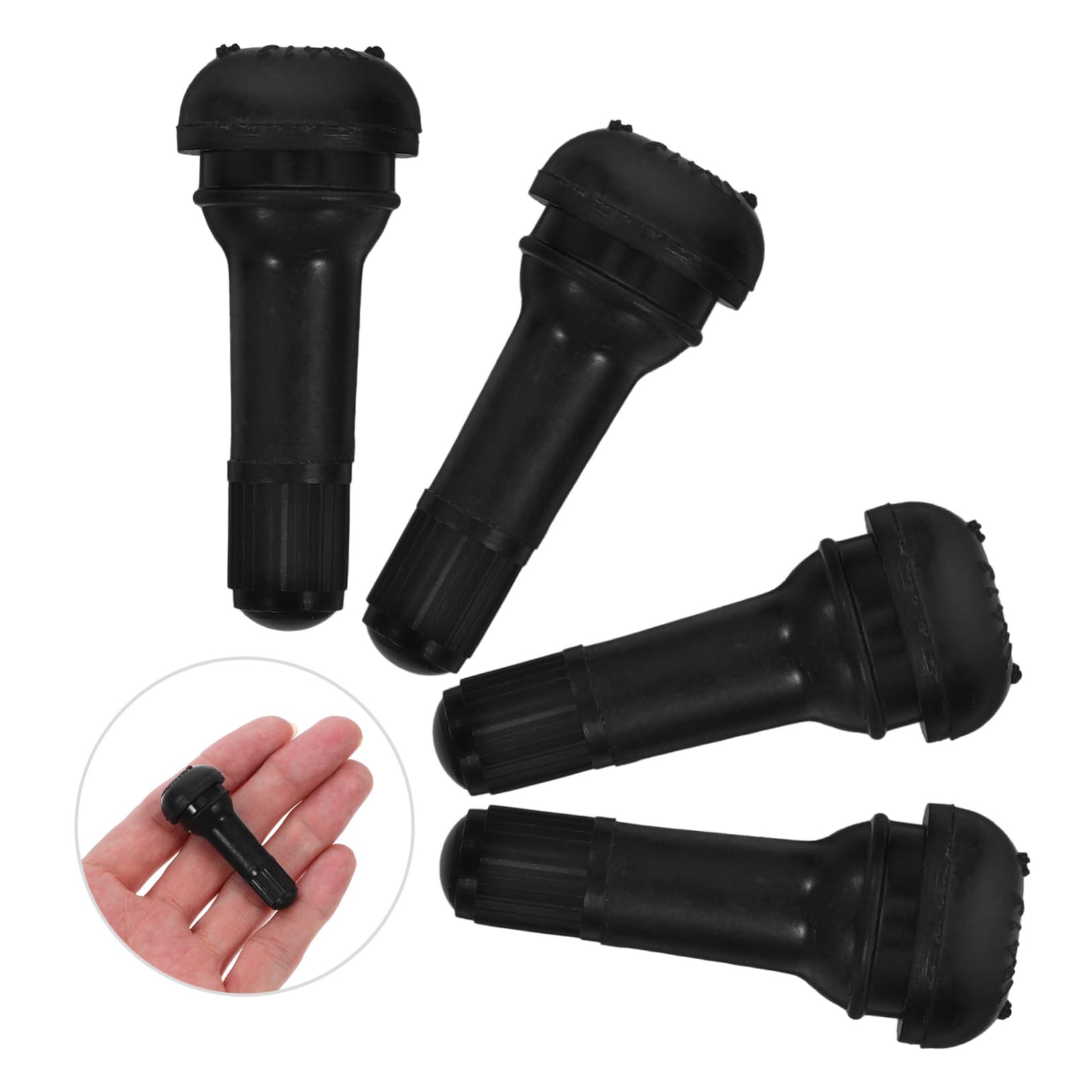 ULTECHNOVO Steli Valvola Pneumatici Tr-413 200 Pezzi Gomma Nera Snap-in | Auto e Moto, Testati Contro Perdite D’aria, Ricambio per Cerchioni Tubeless