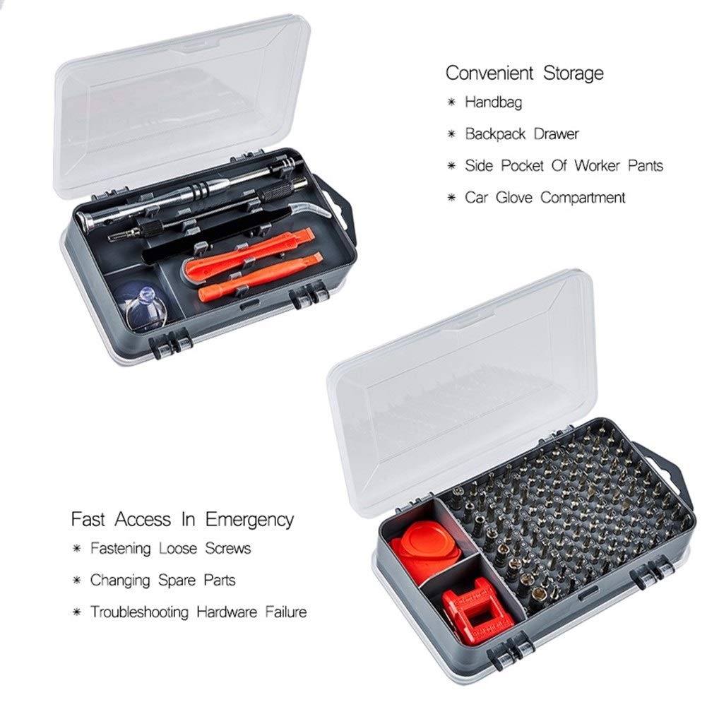 112 in 1 Set di cacciaviti di cacciavite Bit Strumenti Set Multi-Funzione di precisione del Telefono Mobile di Riparazione Dispositivo a Mano Torx Hex DShanLa (Color : 112 Blue)