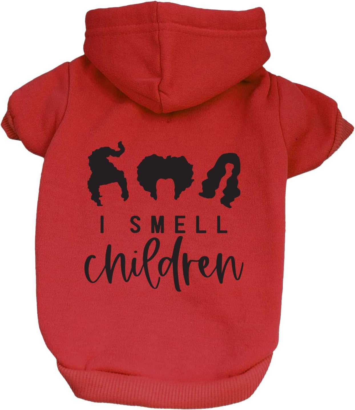 I Smell Children Costume Halloween Dog Hoodie Fleece Lined Pullover Sweatshirt with Leash Hole (Cream, 2X-Large 313)