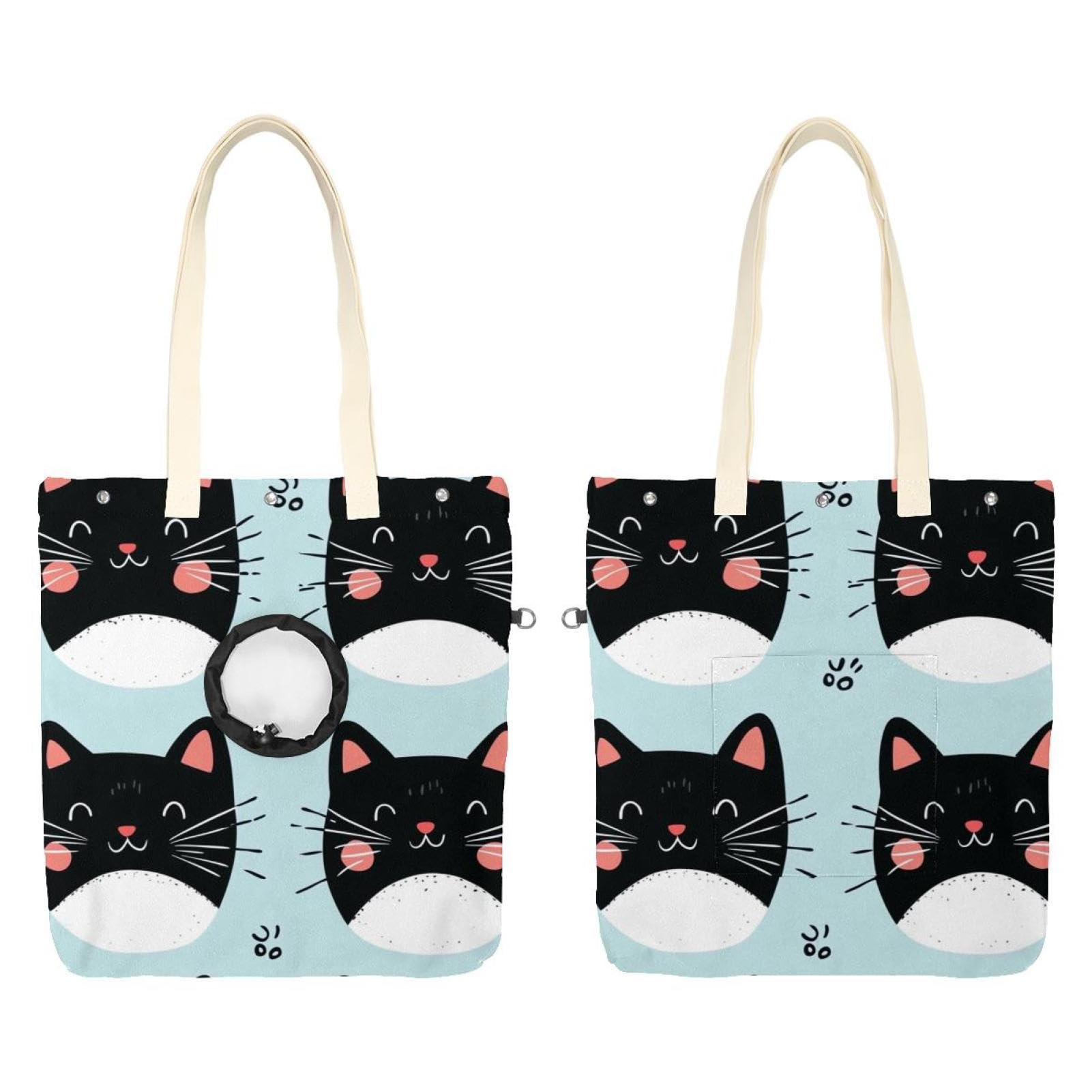 Bolsa de transporte para mascotas sin estrés, bolso portátil de lona para perros pequeños