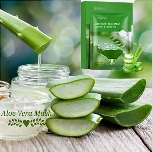 Miniatura 3 de Clementine - Juego de mascarillas hidratantes, 6 en 1, antienvejecimiento e hidratantes, ingredientes naturales, 6 bolsas (0.88 onzas líquidas cada