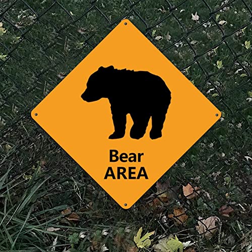 Panneau Bear Area vintage : idéal pour décorer votre chalet - 5