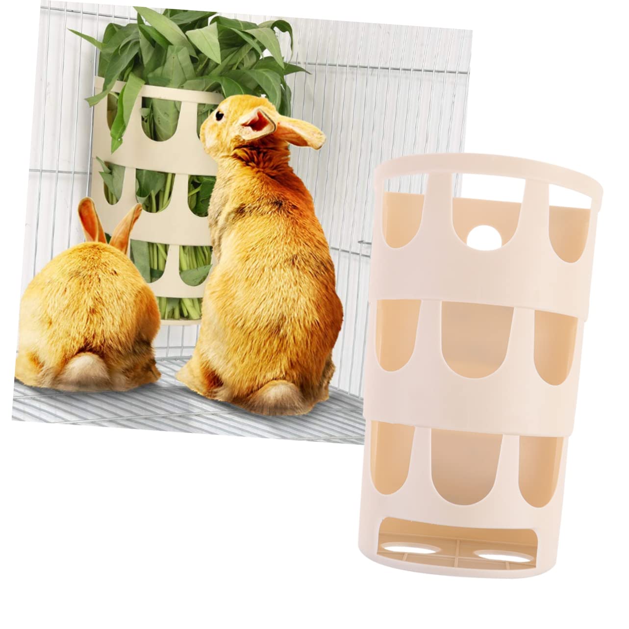 Ipetboom 4pezzi Porta Fieno Per Conigli Rack Per Alimentazione Con Design Sicuro e Angoli Smussati Strumento Pratico Per Piccoli Animali Domestici Compatibile Con Cavie e Criceti