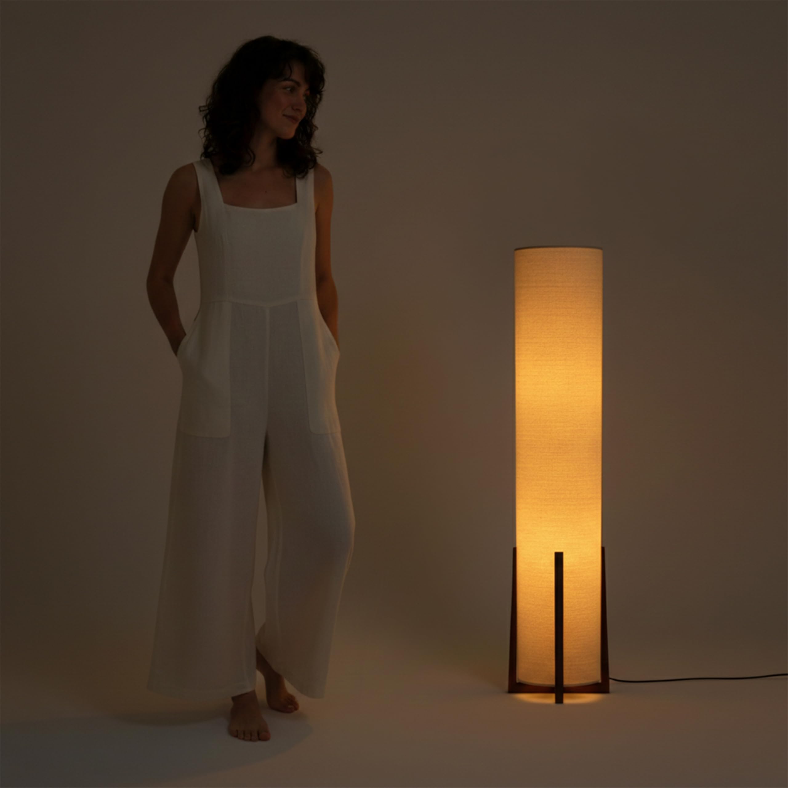 Amazon.com: Brightech Parker Paper Lantern Floor lamp, 48 Inch