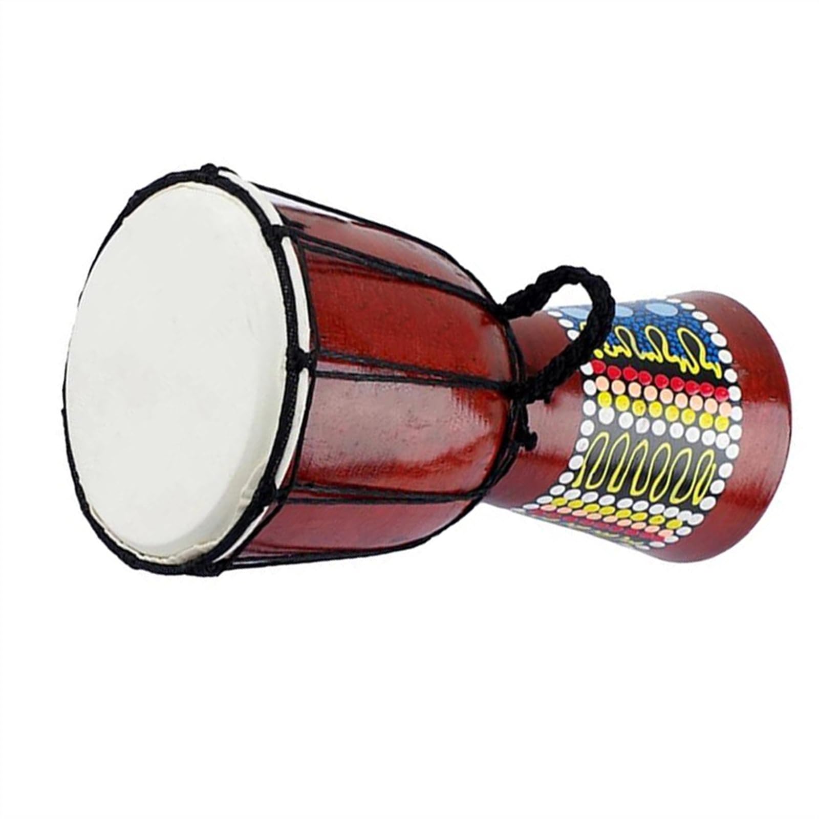 5-calowy Afrykański Bęben Djembe Bęben Ręczny Dobry Dźwięk Instrumentu Perkusyjnego Instrument Muzyczny Bęben Afrykański Djembe dla Początkujących