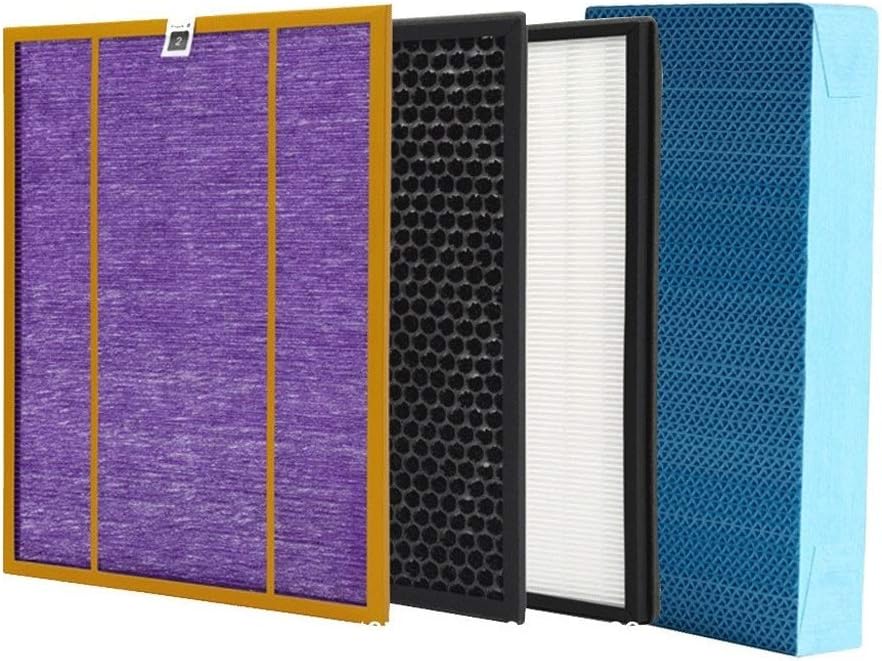 CAIM Air Purifier Replacement Filter 4pcs Ac4141 Ac4143 Ac4144 Purifier Filter for Philips AC4084 AC4085 AC4086 Air Purifier Parts Replacement