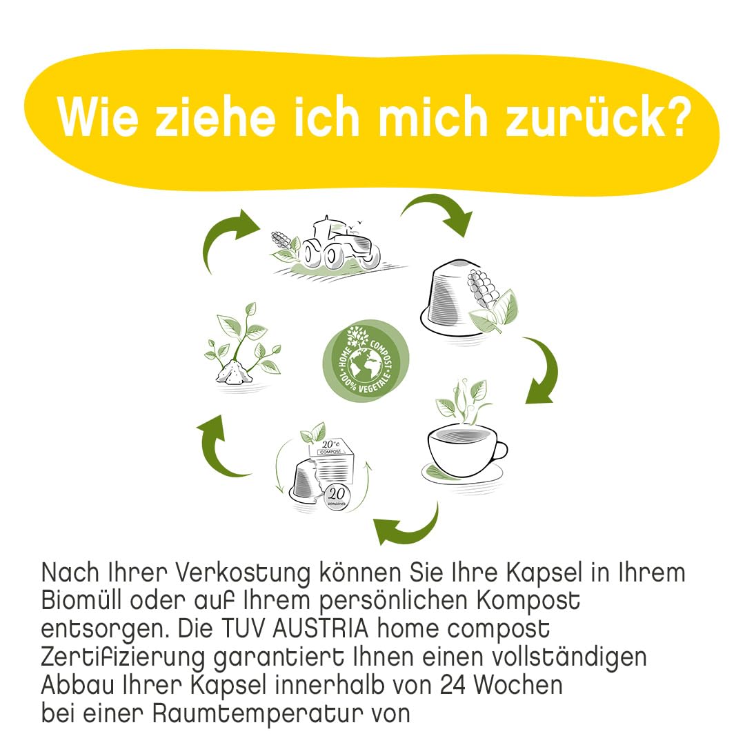 TERRAMOKA - Exzellenter Bio-Kaffee - 100% reiner Arabica aus Peru - Fruchtig, nuanciert und rassig - 300 Kapseln Kompatibel Zero Waste - Mr Albert- Frankreich