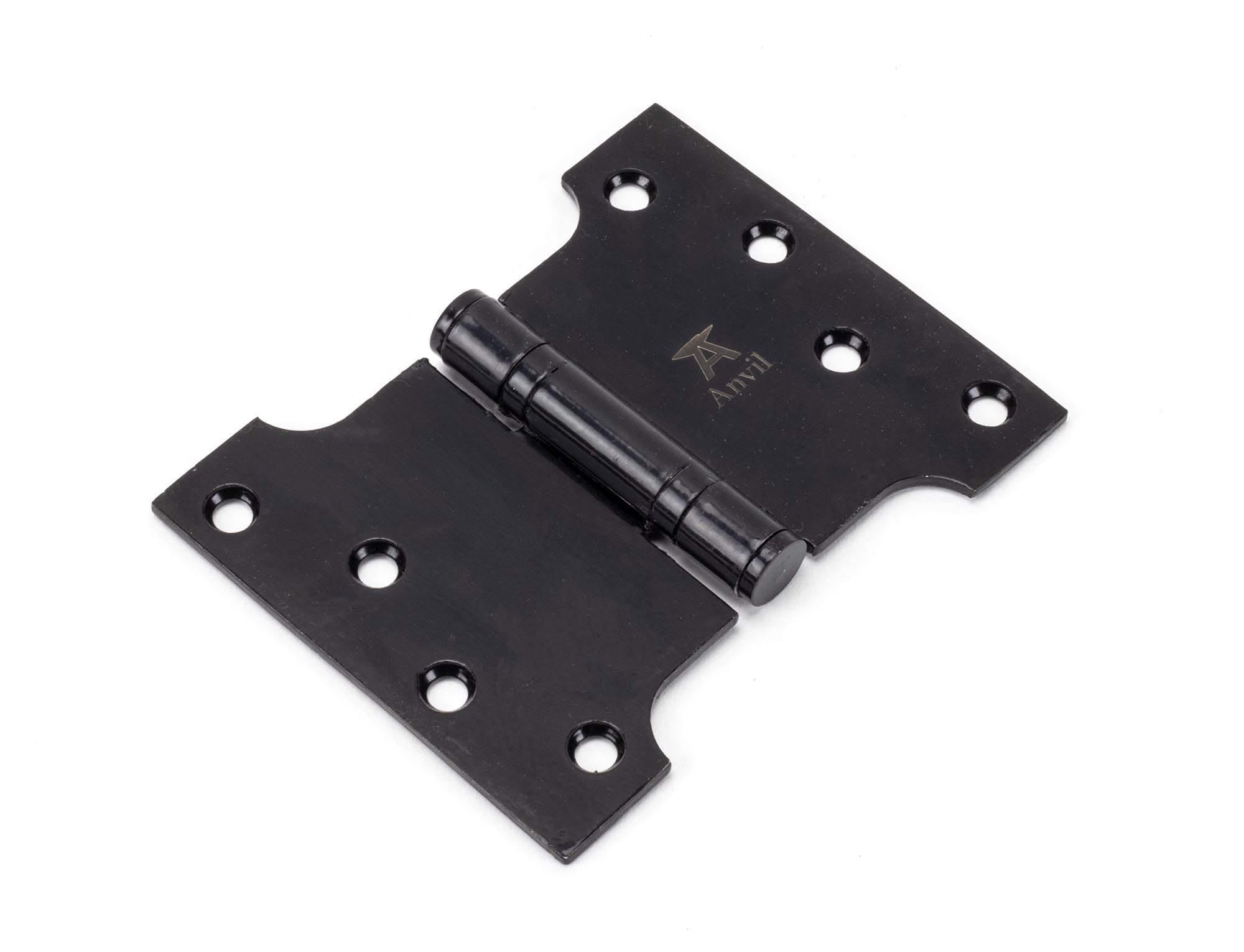 From The Anvil 4''x3'' Ball Bearing Parliament Door Hinge SS (Pair) - Black 33045