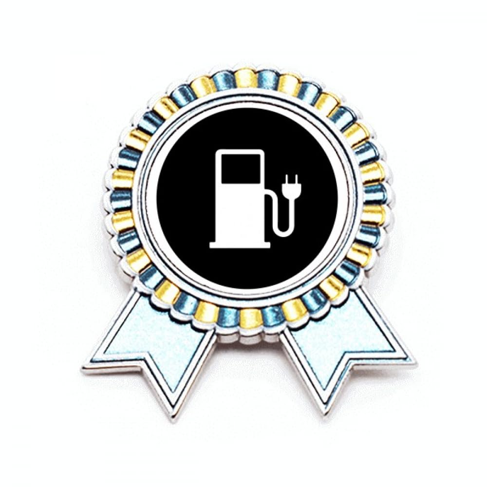 Badge de station d'énergie en métal éco-responsable