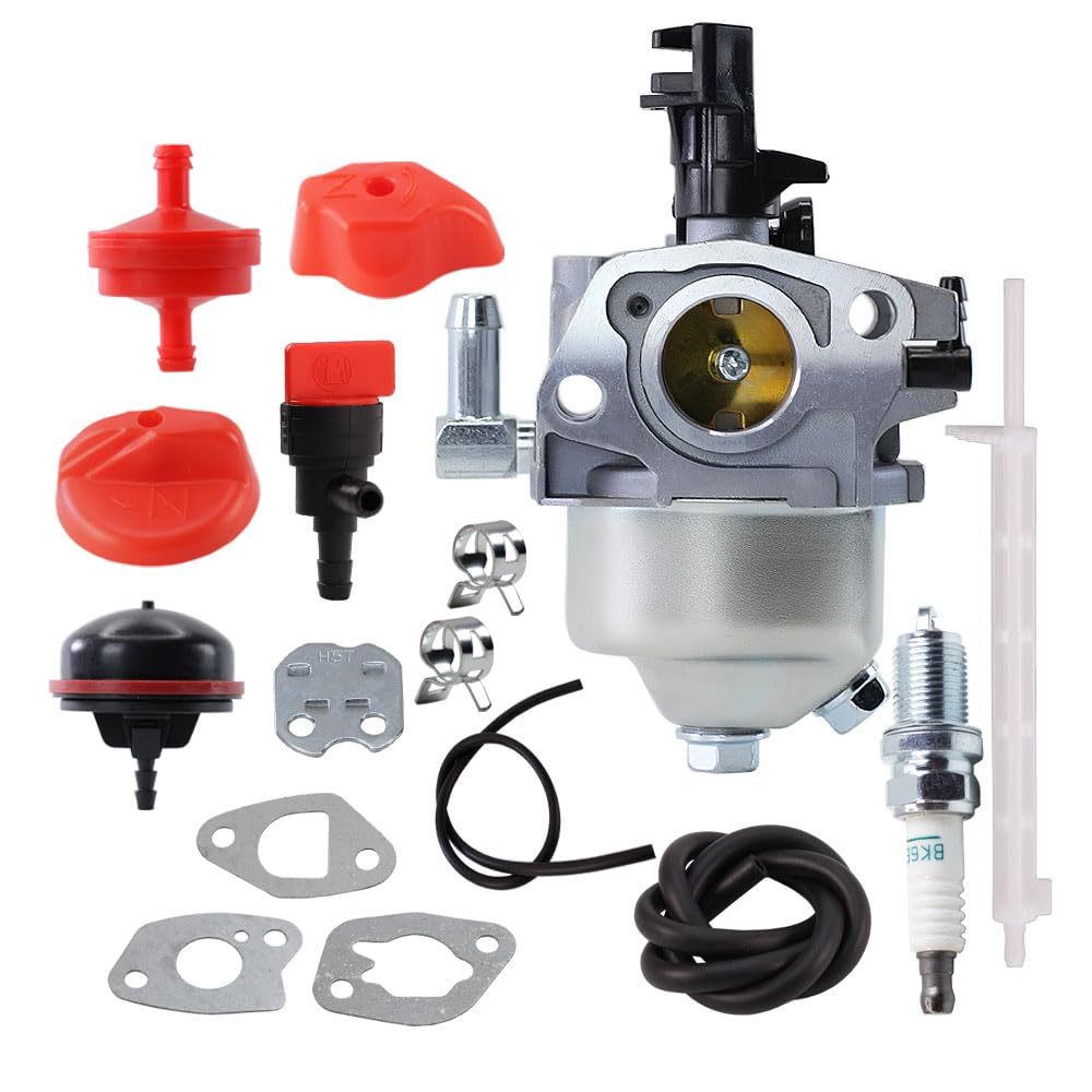 ZHRANXZ 591154 Carburetor with Switch with Fuel Filter with Primer Bulb Snowblower Fits for Briggs & Stratton 595785 Carburetor Snow 592447 Snow Thrower 208Cc 9.5Hp Engine