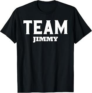 Team JIMMY T-Shirt Name Support JIMMY T-Shirt