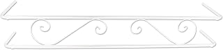 Balconcillo Extensible para Ventana de 100 a 140 cm Nº2 Blanco | Soporte para Macetas y Plantas | Barandilla Exterior de Hierro Lacado | Uso Exterior | Fácil Montaje