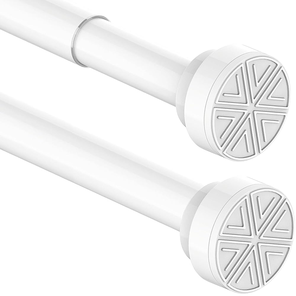 Stainless Steel Shower Curtain Rod Easy Fitting Shower Pole Extendable No Drill Door Curtain Pole Rust Free For Bathroom, Windows Or Doorways,135-200 Cm, 53-79u2033, 25 Mm,Silver