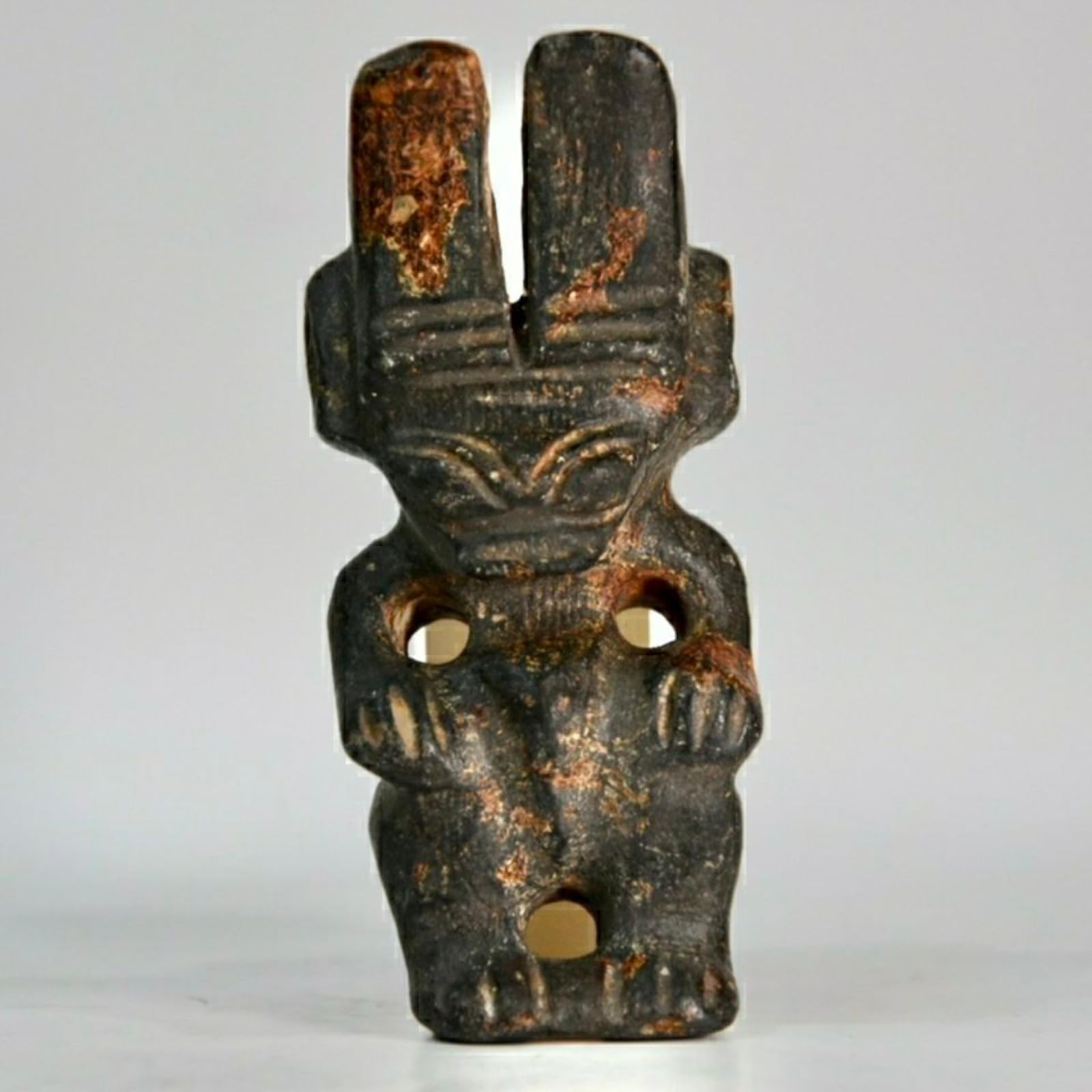 Météorite Hongshan cadeau idéal de fortune sculpture fer antique 10cm