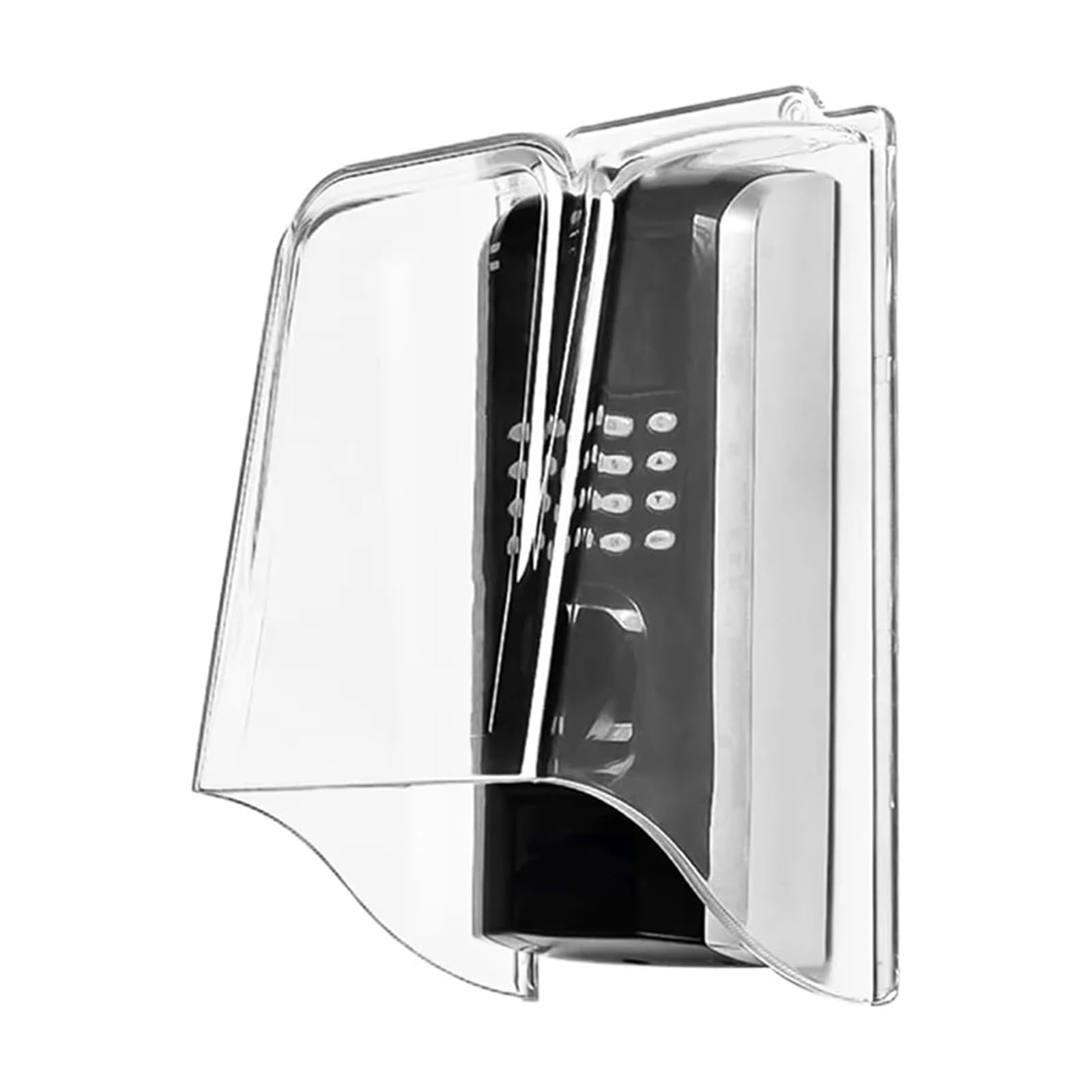 Gwyzax Transparent Door Bell Rain Cover Plastic Lengthen Doorbell Rain Cover, Waterproof Cover Weatherproof Protector Attachment