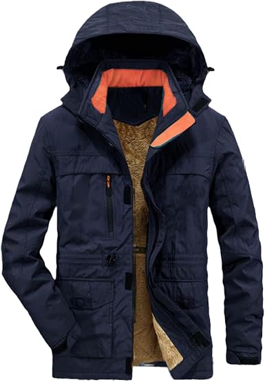 Amazon.com: Winter Parkas Men Plus - Chaquetas impermeables de terciopelo  para hombre, con múltiples bolsillos, desmontables con capucha : Ropa,  Zapatos y Joyería