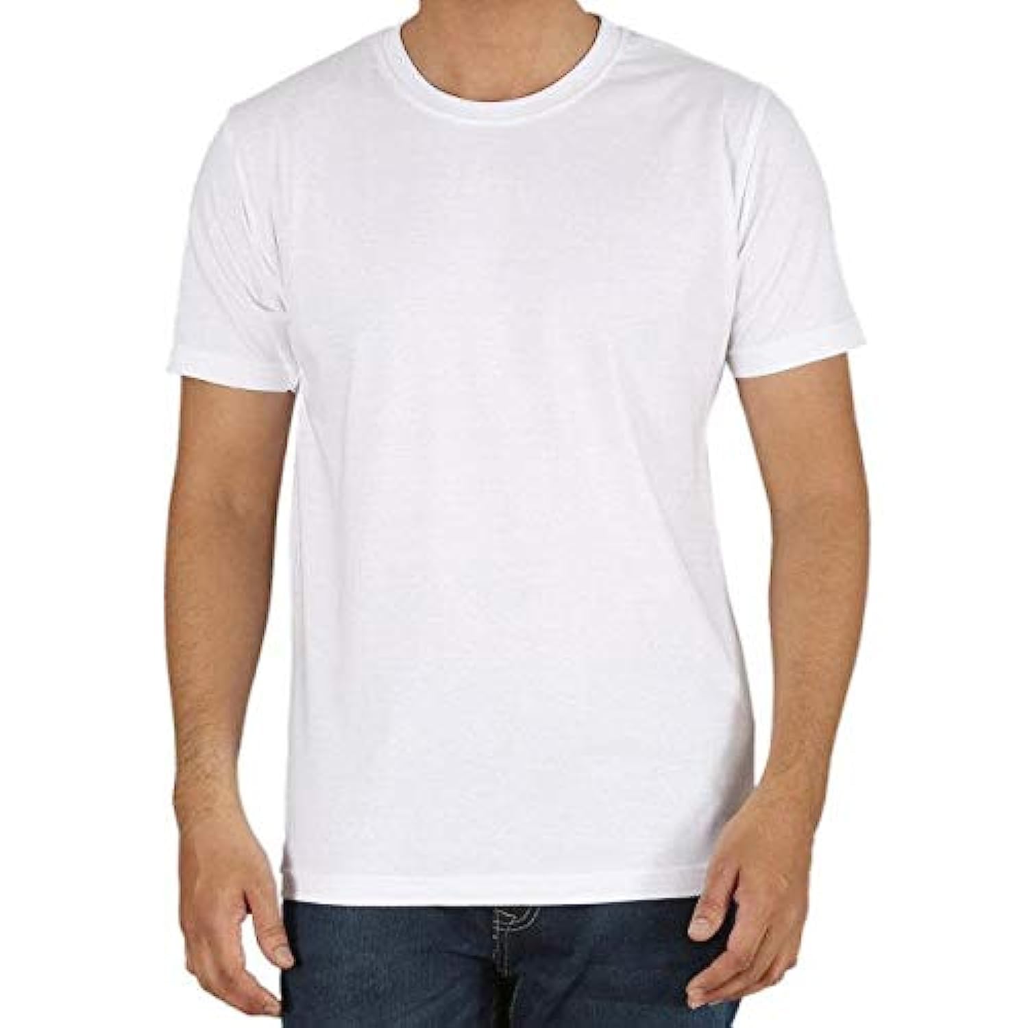 SandhuWhite Round Neck T-Shirt For Unisex