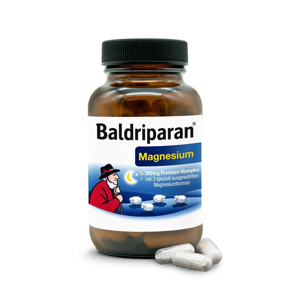 Baldriparan Magnesium Kapseln Hochdosierter Premium-Komplex