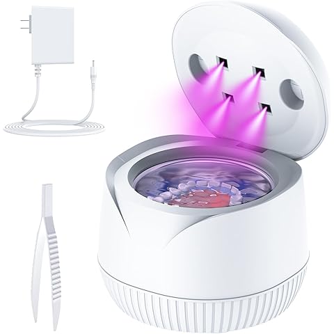 Ultrasonic Dental Cleaning Pod Machine, 43KHz 23W Professional Retainer Cleaner, 20...