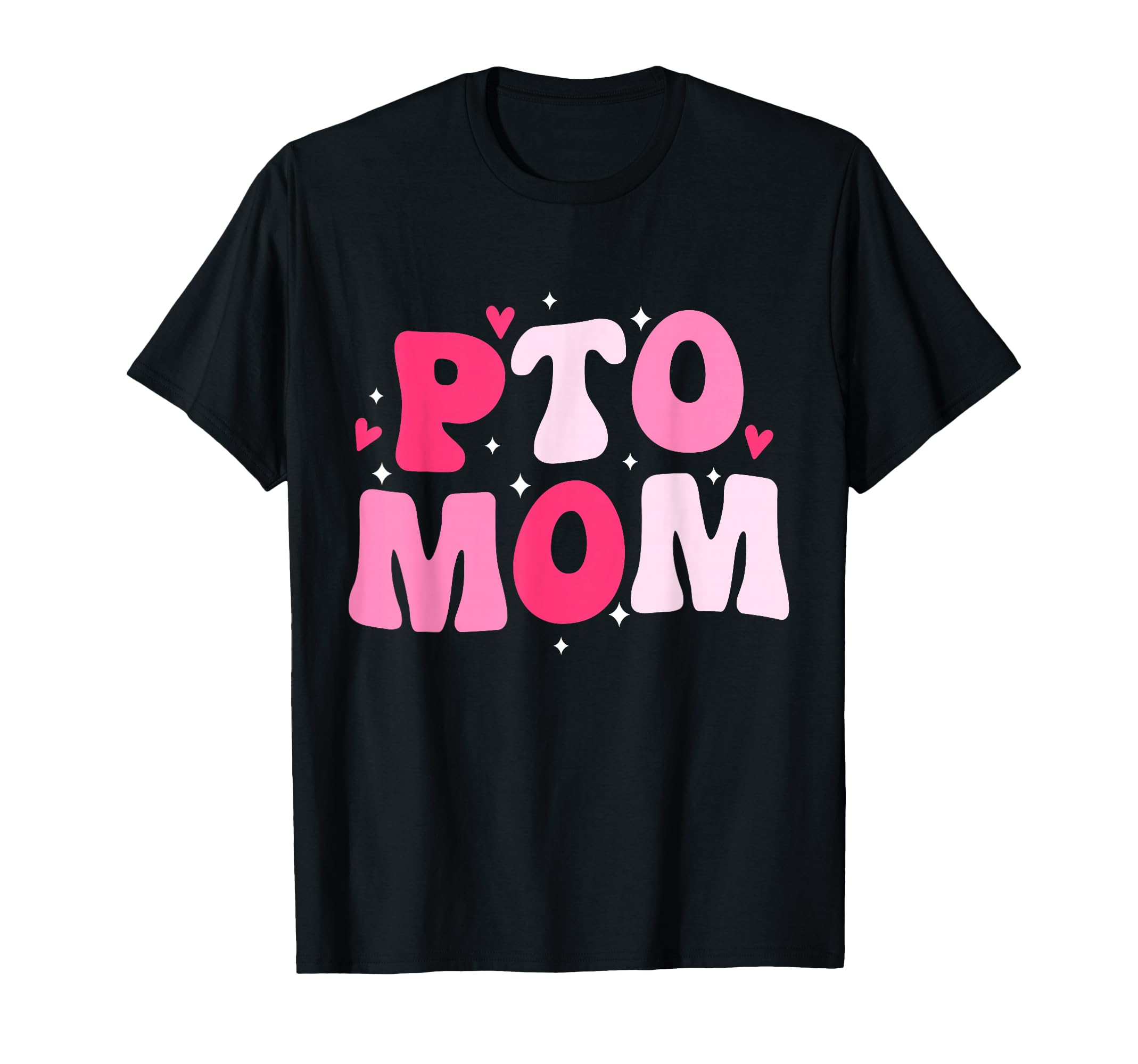 PTO Mom Groovy School Volunteer Mothers T-Shirt