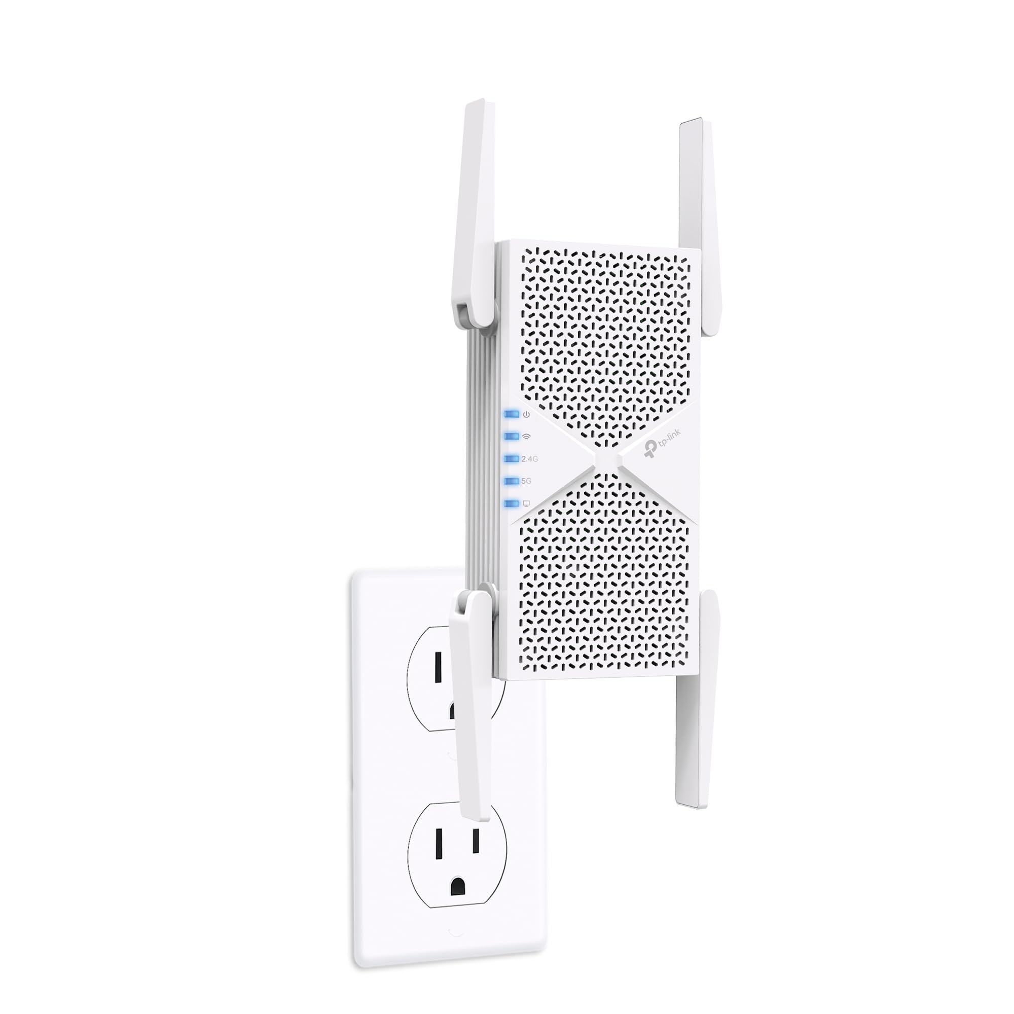 TP-Link RE405BE - Repetidor WiFi 7, BE6500, Doble Banda, conexión Estable | Amplificador de Señal WiFi. Puerto Ethernet. Compatible con EasyMesh. Botón WPS para Configuración Fácil. App Tether.