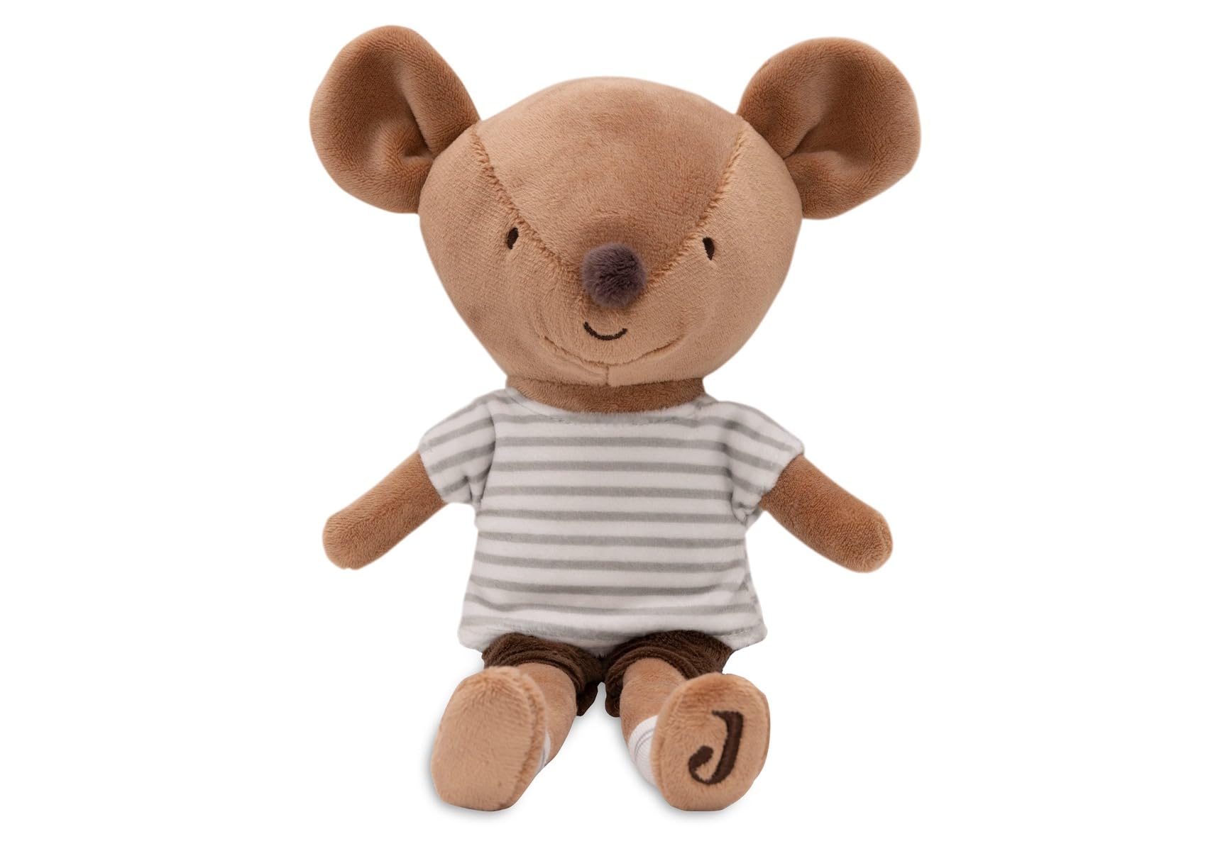 Jollein 037-001-67075 Stofftier Kuscheltier Maus Jackie braun (32 cm)