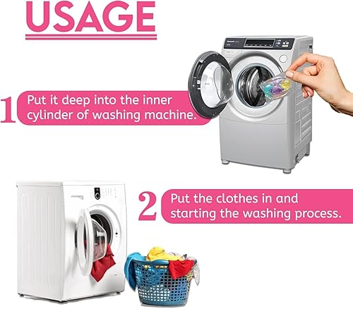 Miniatura 7 de Cápsulas de lavandería 5 en 1, total de 96 unidades, alta eficiencia (HE), ultra concentrado con potente tecnología de levantador de manchas,