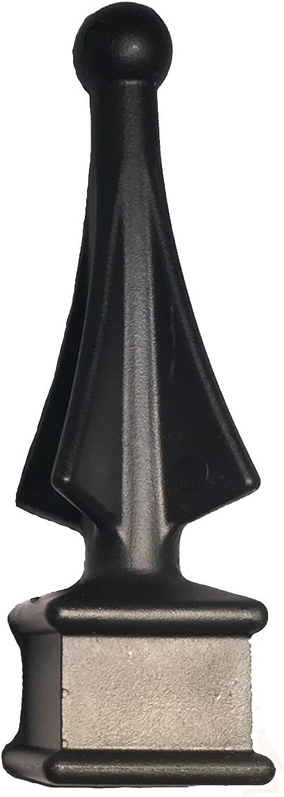 Address America Fence Finials Four-Sided Spire Wing Tip High-Impact Polypropylene Black Finial Fence Topper (10, 5/8 inch) - FF : Home & Kitchen