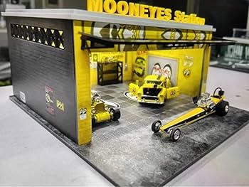 1/64 ガレージ　ムーンアイズ仕様　防塵アクリルケース付属　ホットウィール 1/64 ガレージ ムーンアイズ仕様 防塵アクリルケース付属 ホット