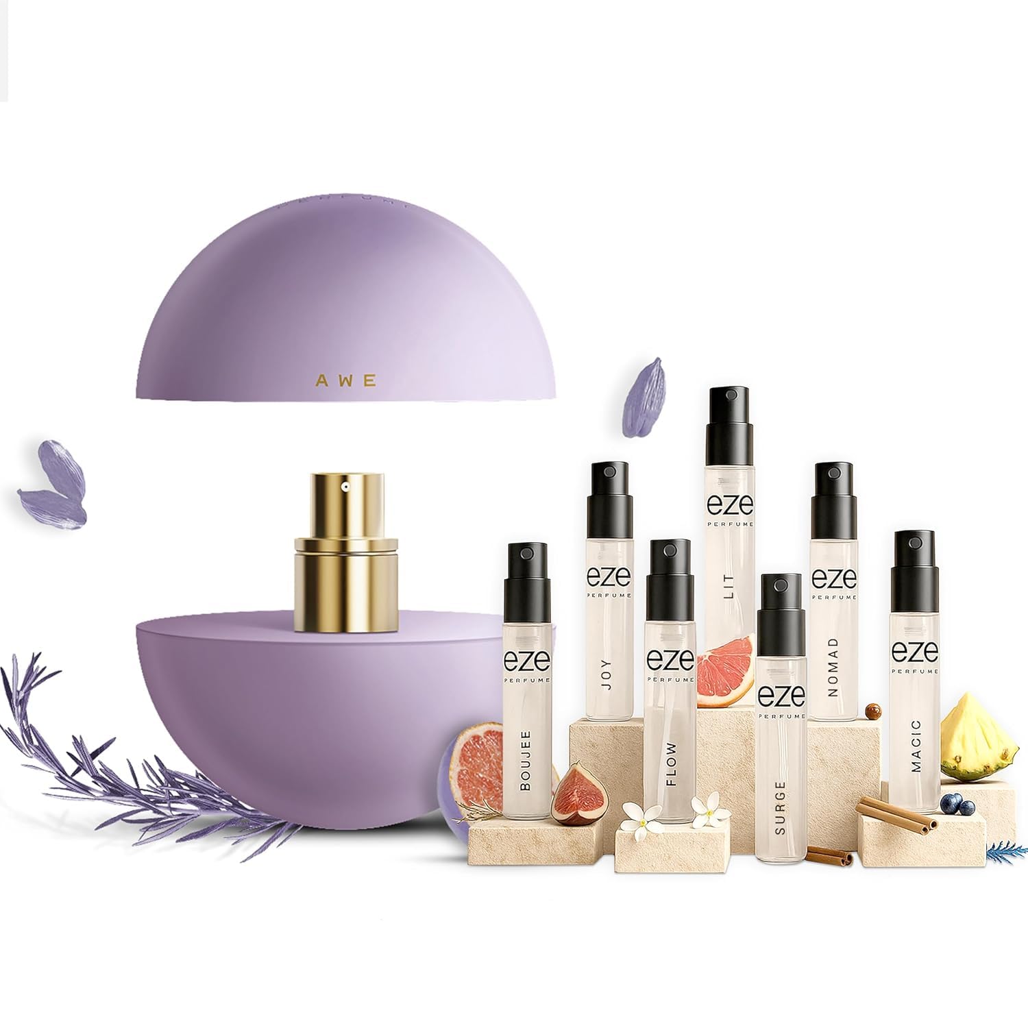 Buy EZE Awe Eau De Parfum 75ml + Free 7 Mini Perfume Samples (Lit