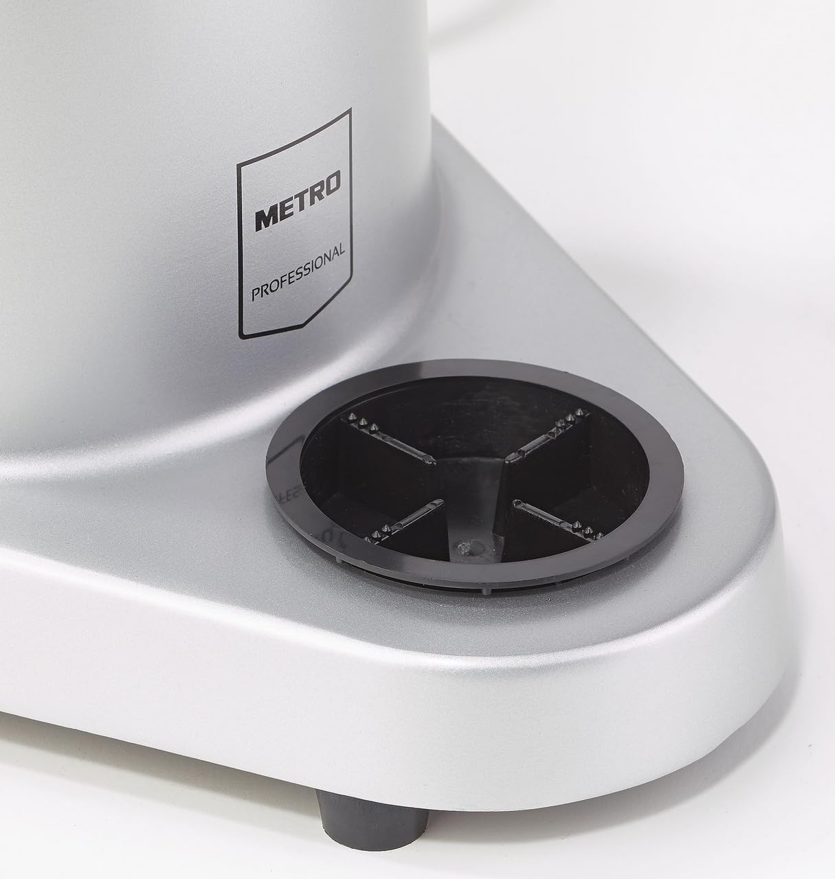 METRO Professional Spremiagrumi elettrico GJU1101, alluminio/plastica, 180 W, vassoio raccogli-gocce rimovibile, 200ml/min, argento/nero