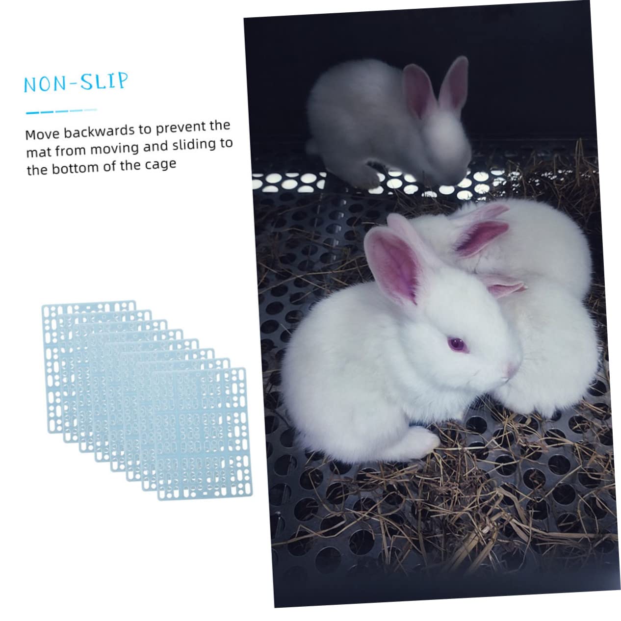 Sosoport 8stücke Bodenmatten Für Kleintiere Kaninchenkäfigmatten Hamsterkäfigmatten Strapazierfähige Haustiermatten DIY-käfigmatten Für Meerschweinchen Chinchillas Katzen Und Welpen