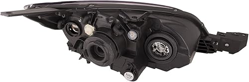 Miniatura 2 de PERDE Faros delanteros halógenos de carcasa negra compatibles con Mazda 3 2004-2009 Hatchback MPS Speed Gen 1 para lado izquierdo del conductor y