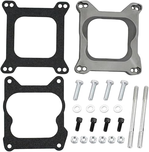 Miniatura 2 de Espaciador de carbohidratos 2 "Aluminio 4 Br Abierto Carburador Espaciador Brida Carburador Espaciador WJuntas Holley