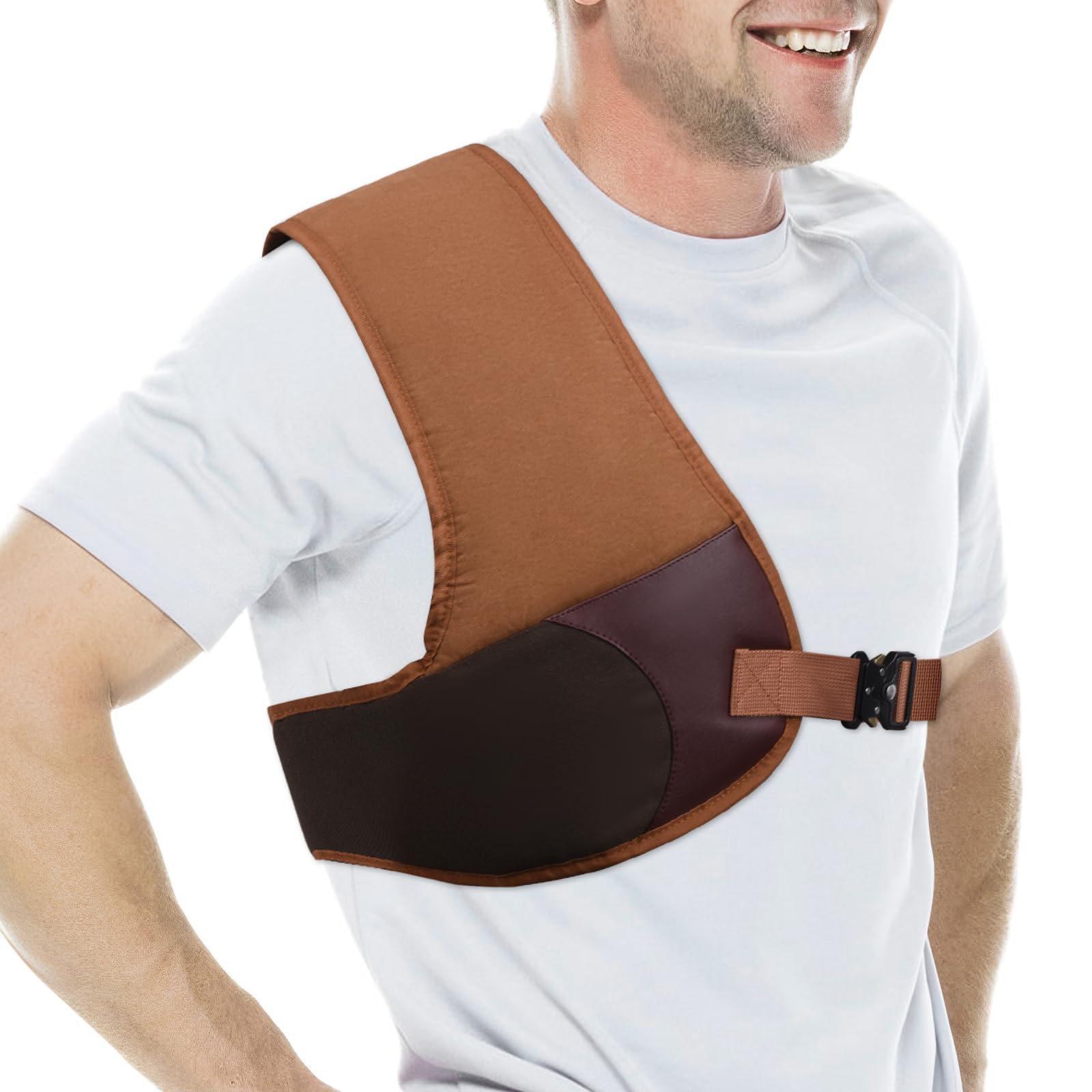 Shoulder Pad for Shooting, Shooting Recoil Field Shields, Shotgun Recoil Pad, Shotgun Shoulder Pad with Durable Construction Adjustable Strap Shoulder Pad for Shooting