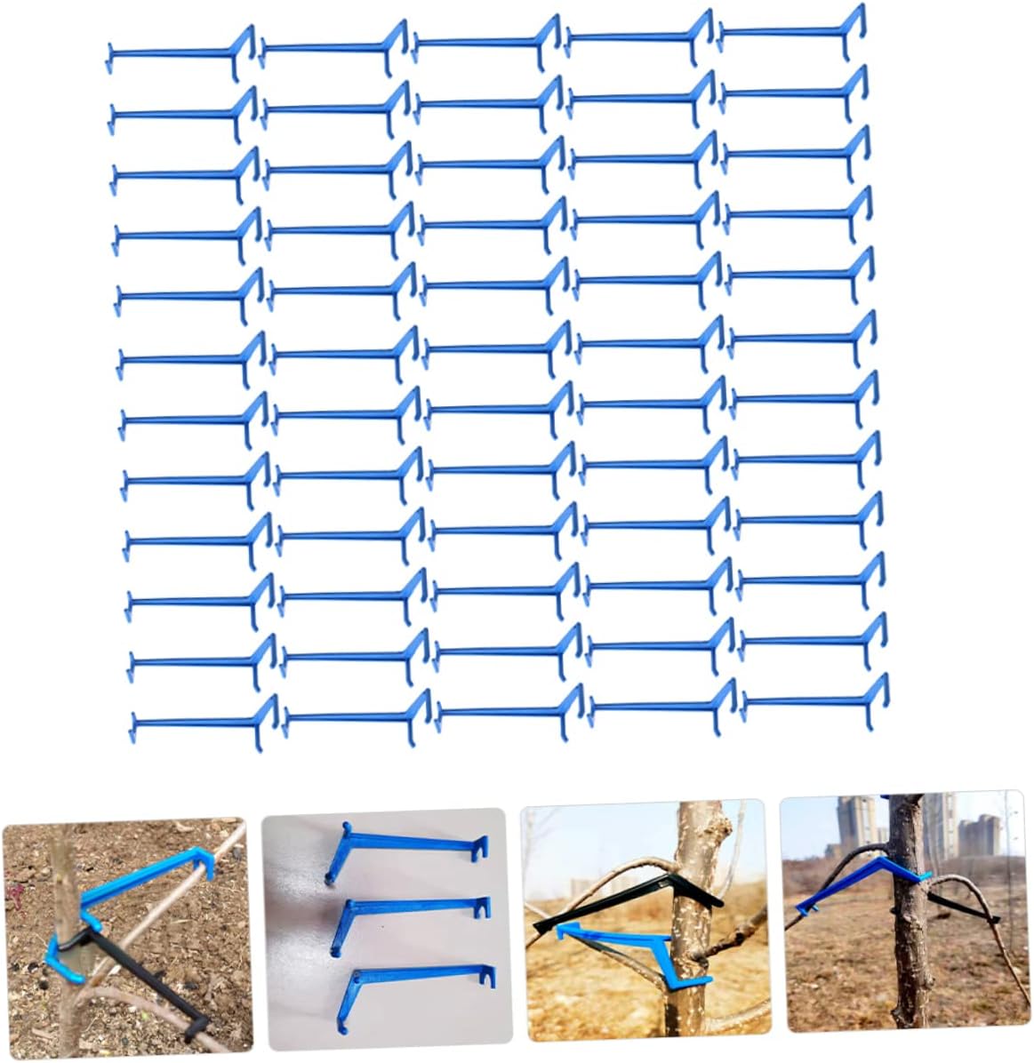 POPETPOP Adjustable Limb Spreaders for Fruit Trees 100pcs Plastic Branch Support Tools Tree Training Clips for Gardening for Branch Modelling and Bending