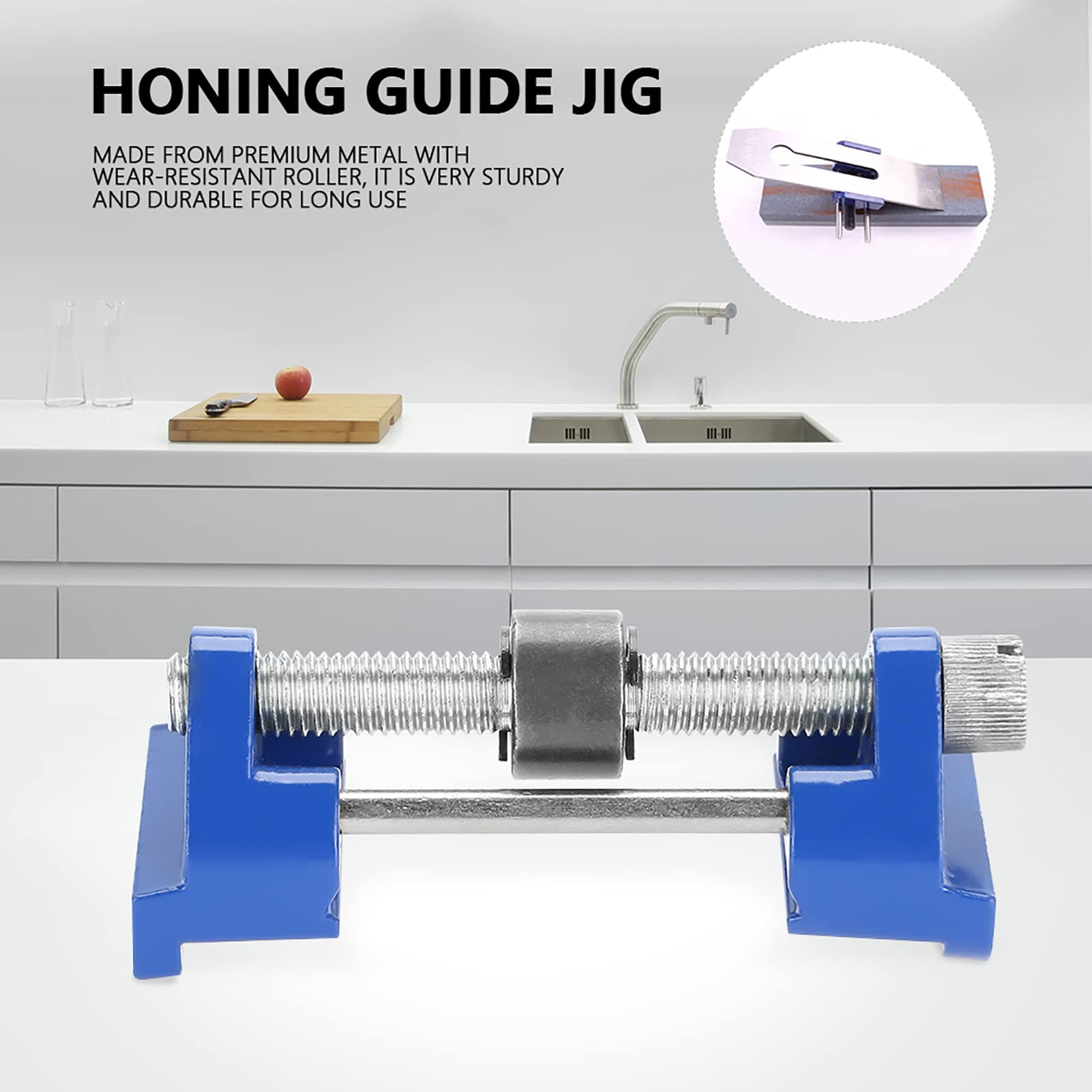 Honing Tool, Sharpening Holder of Whetstone for Woodworking Chisels and Planes